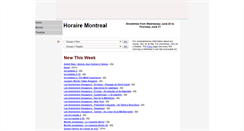 Desktop Screenshot of horairemontreal.com