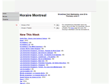 Tablet Screenshot of horairemontreal.com